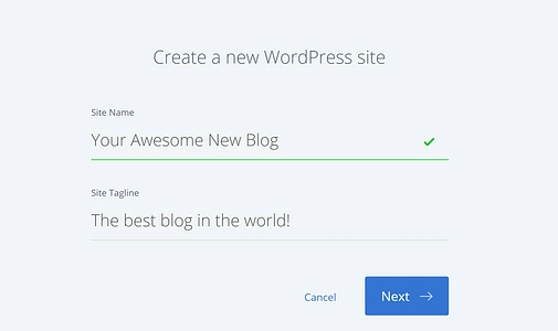 New WordPress