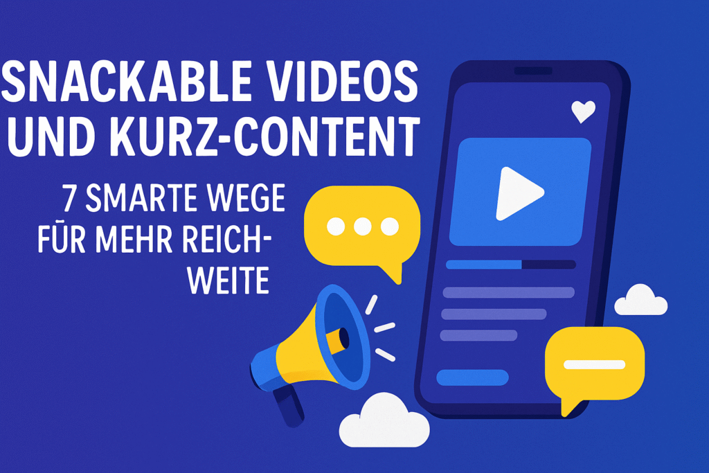 Snackable Videos und Kurz-Content Tipps für erfolgreiches Video-Marketing auf Social Media