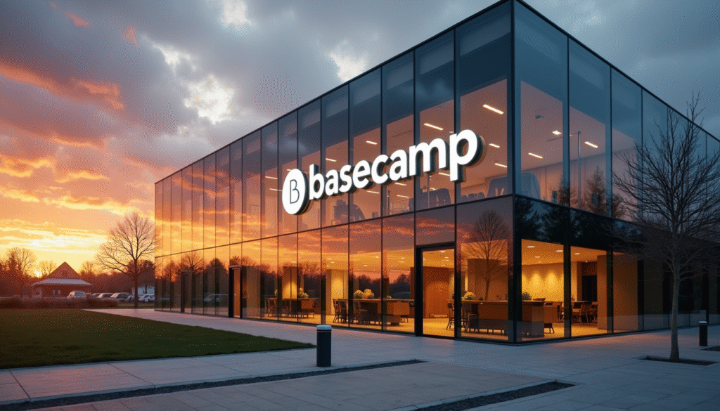 Modernes Bürogebäude erfolgreiche Unternehmen - Minimalismus Arbeitsalltag Corporate Design Architecture