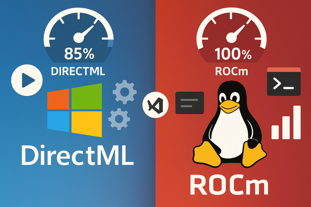 directml-vs-rocm-vergleich-amd-stable-diffusion-performance DirectML vs ROCm Vergleich für AMD Stable Diffusion - Performance und Installation Windows Linux
